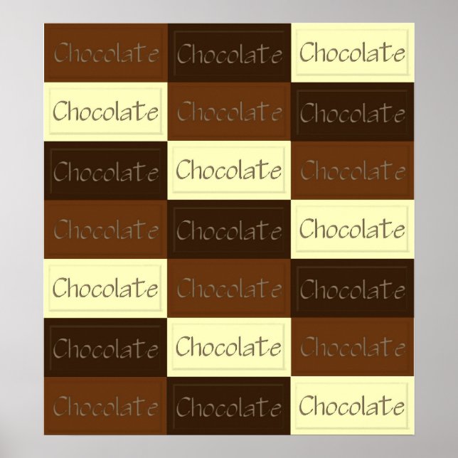 Poster de chocolate (Frente)