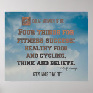 Poster de ciclismo com céu azul e orçamento 010