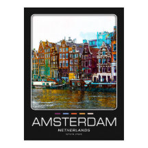 Poster de cidade de Amsterdã