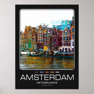 Poster de cidade de Amsterdã
