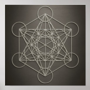 Poster de Cinza de de Cubo de Metatron