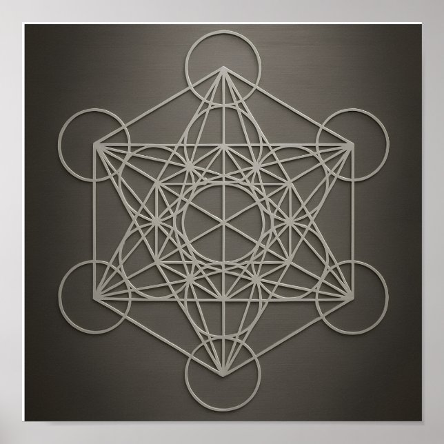 Poster de Cinza de de Cubo de Metatron (Frente)