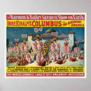 Poster De Circo De Dançarinos Antes Do Rei Moordo