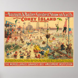 Poster de Circo De Pessoas Em Figurinos