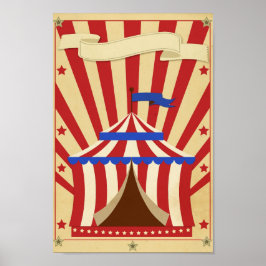 Poster de circo personalizável