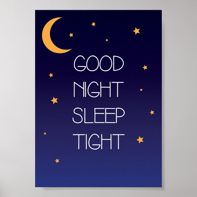 Poster de Citação Boa Noite Dormir Bem (Frente)