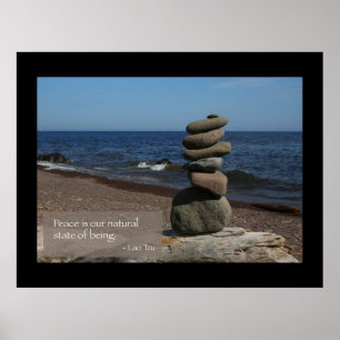 Poster de citação da paz