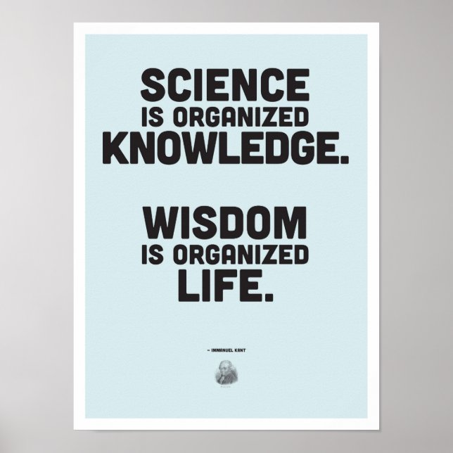 Poster de Citação de Filosofia Immanuel Kant (Frente)