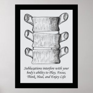 Poster de citação de subluxação quiroprática