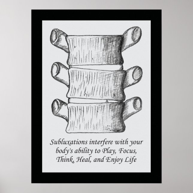 Poster de citação de subluxação quiroprática (Frente)