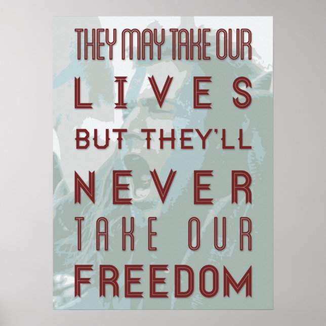 Poster de citação do coração (Frente)