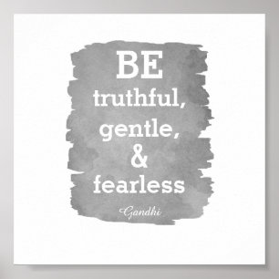 poster de citação Gandhi inspiradora seja destem