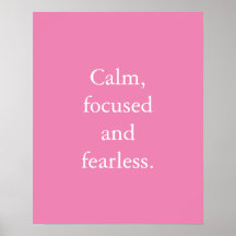 Poster de citação inspiracional minimalista rosa