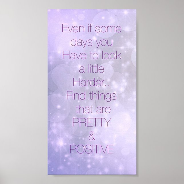 poster de citação inspiradora bonito (Frente)