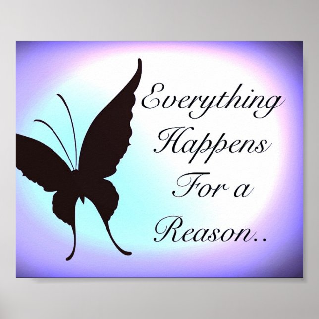 poster de citação inspiradora bonito (Frente)