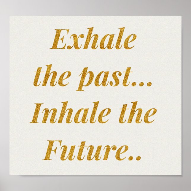 poster de citação inspiradora bonito (Frente)