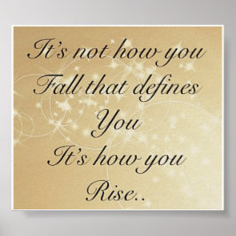 poster de citação inspiradora bonito