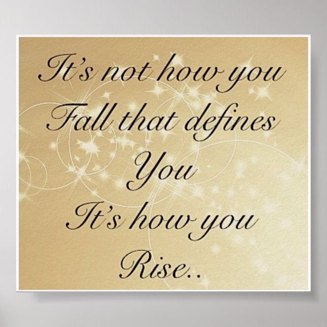 poster de citação inspiradora bonito (Frente)