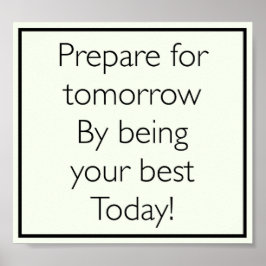 poster de citação inspiradora bonito