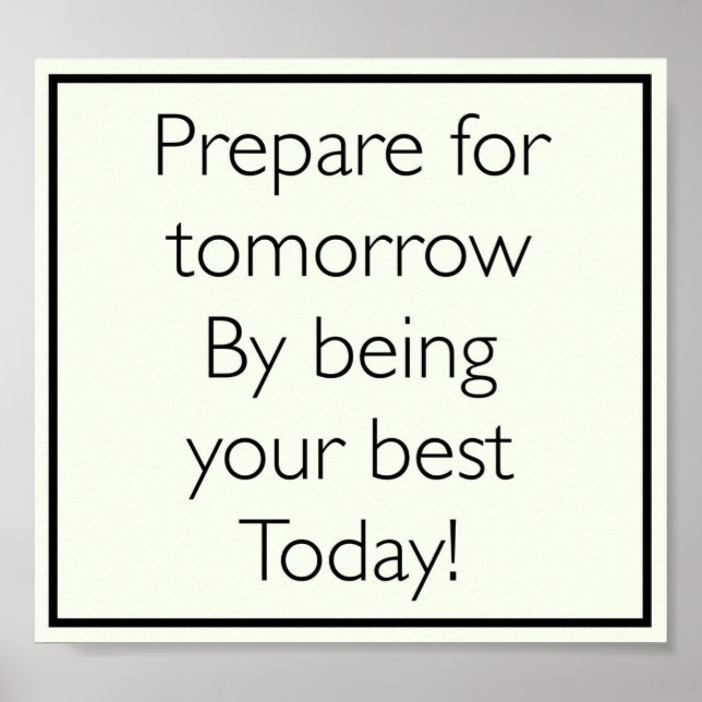 poster de citação inspiradora bonito (Frente)