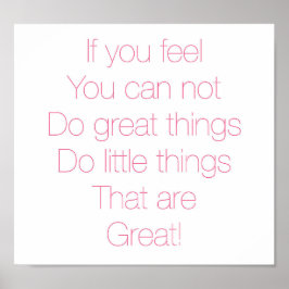 poster de citação inspiradora bonito