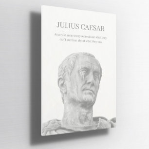 Poster de citação inspiradora de Julius caesar