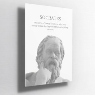 Poster de citação inspiradora do Sócrates Personal