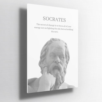 Poster de citação inspiradora do Sócrates Personal