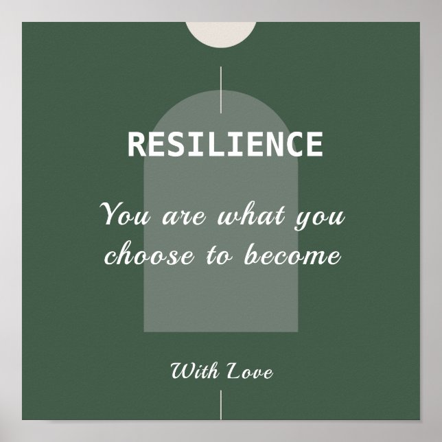 Poster de citação motivacional (Frente)