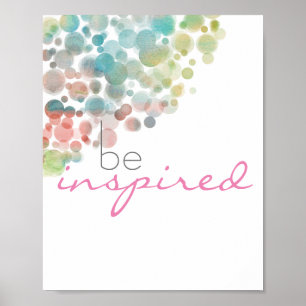 poster de citação motivacional bonito inspirada