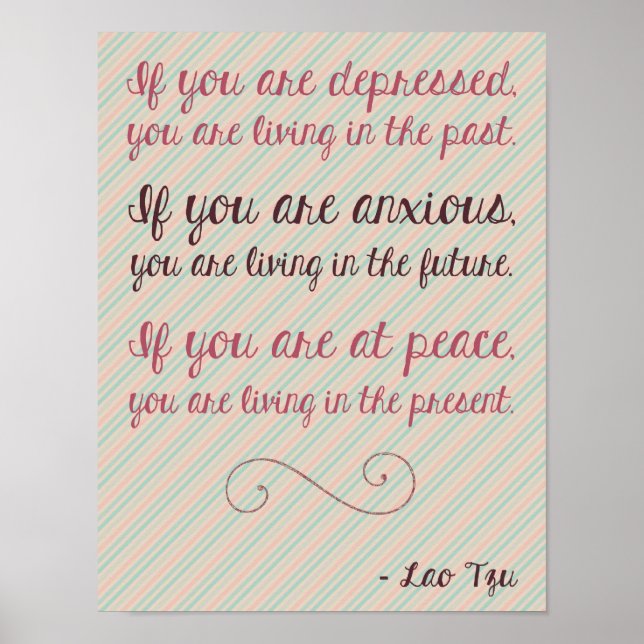 Poster de citação motivacional Lao Tzu 8.5 x 11 (Frente)
