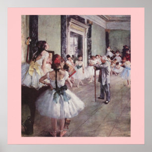 Poster de classe de danse do La (a classe de