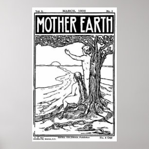 poster de cobrir de 1908 da revista mães Earth