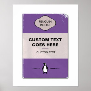 Poster de Cobrir de Pinguim Personalizado Person