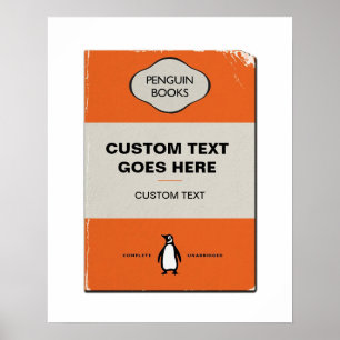 Poster de Cobrir de Pinguim Personalizado   Person
