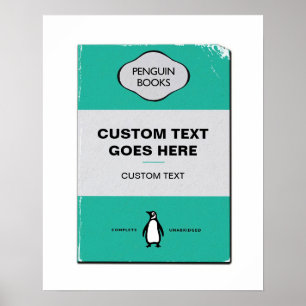 Poster de Cobrir de Pinguim Personalizado   Person