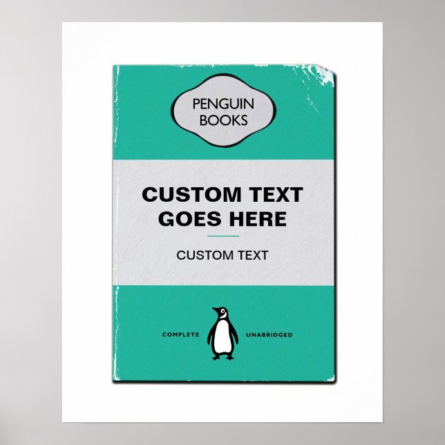Poster de Cobrir de Pinguim Personalizado | Person (Frente)