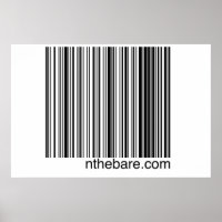 poster de código de barras nthebare.com