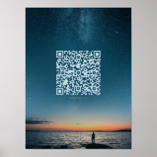 Poster de Código QR Motivacional Diário