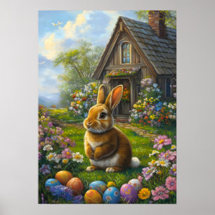 Poster de Coelhinho de Páscoa bonito