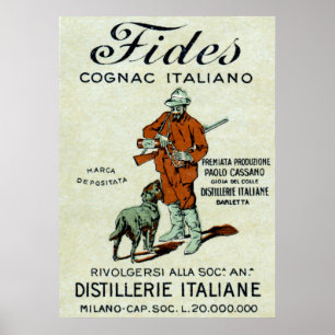poster de Cognac Italiano 1905