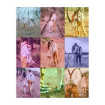 Poster de Colagem de Fotografias de pop