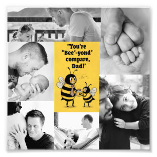 Poster de Colagem de Fotografias Elegante e engraç