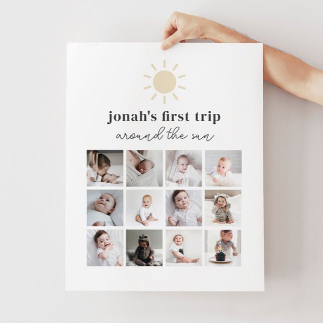 Poster De Colagem De Fotos - 1 rua Em Torno Do Sol (Criador carregado)