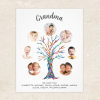 Poster de Colagem de Fotos da Avó