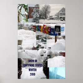 Poster DE COLAGEM DE NEVE PARA INVERNO 2010