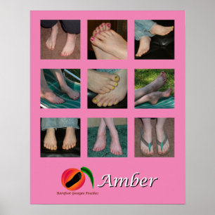 Poster de Colagem de Pés Amber