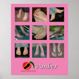 Poster de Colagem de Pés Amber