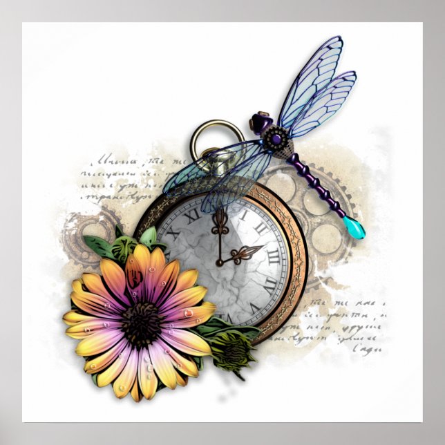 Poster de Colagem Steampunk (Frente)