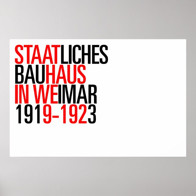Poster de coleção Bauhaus (Frente)